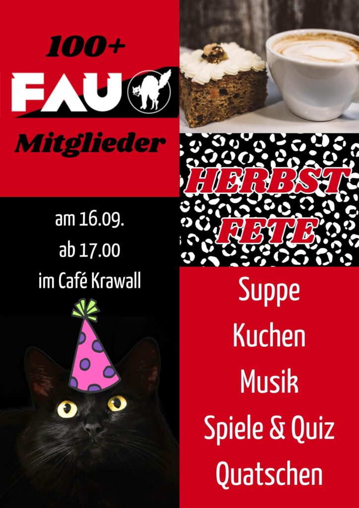 100-Mitglieder-Feier und Herbstfete