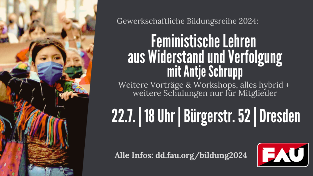 Vortrag: Feministische Lehren aus Widerstand und Verfolgung