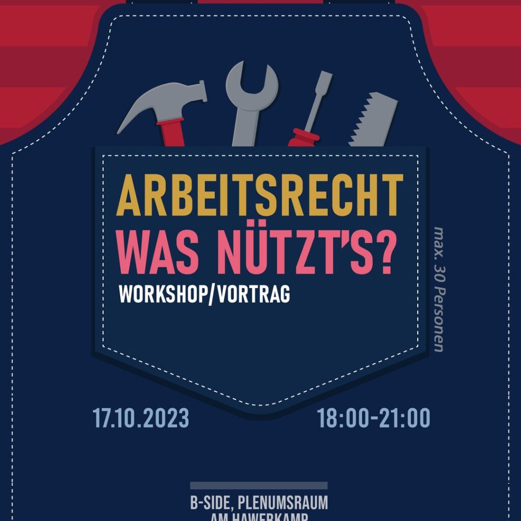 Arbeitsrechtsworkshop am Dienstag, 17. Oktober