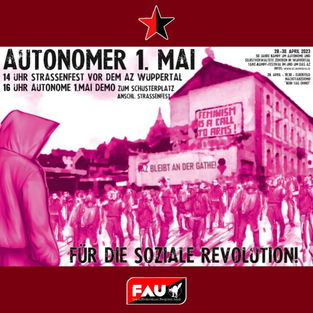 Autonomer 1. Mai – Für die soziale Revolution!