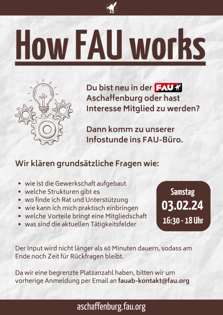 Einführung: how FAU works am 03.02.