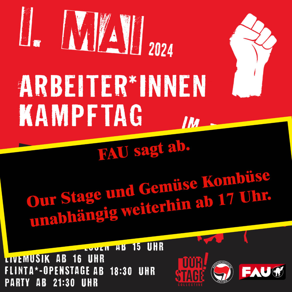 Veranstaltung von Seiten der FAU MGW abgesagt