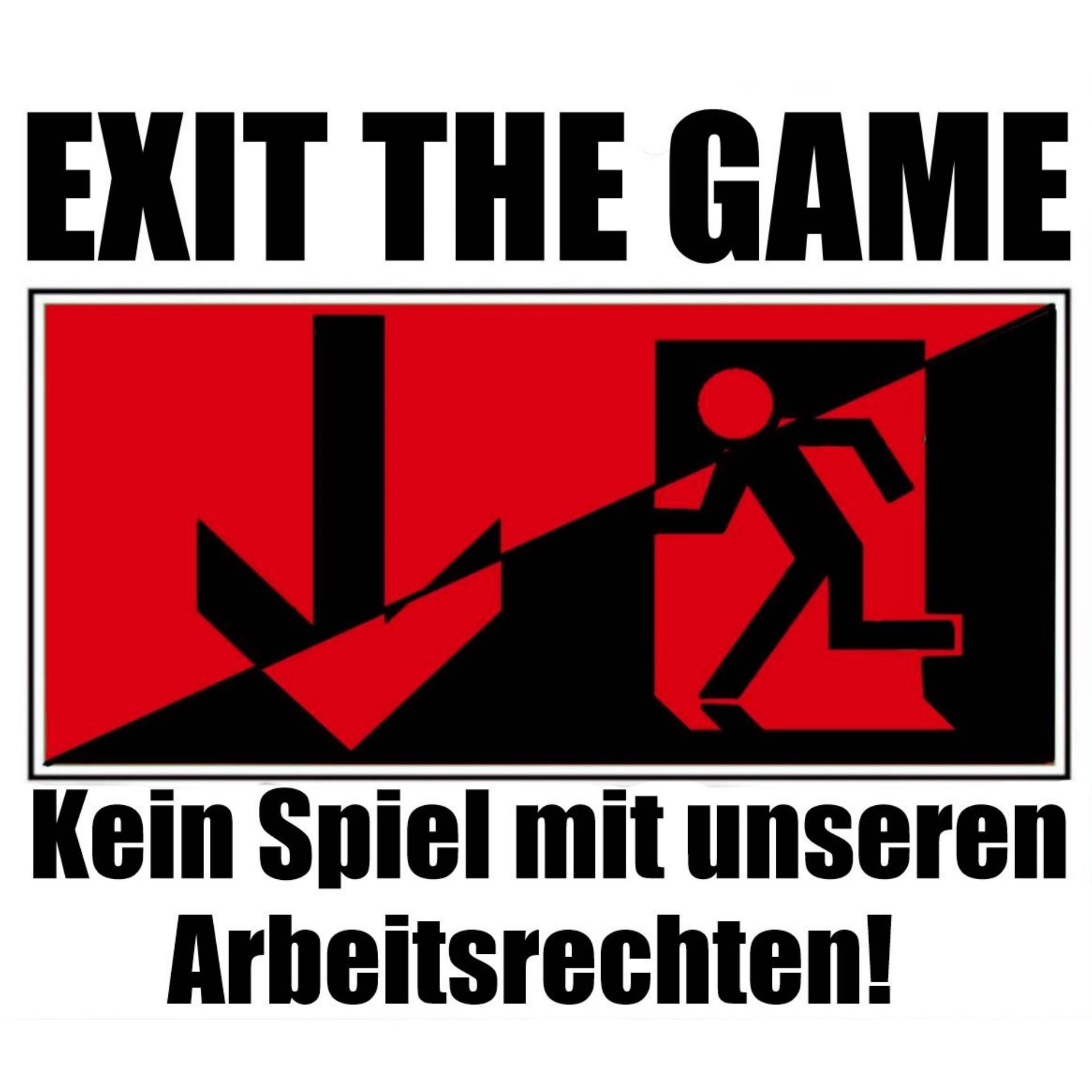 Kundgebung: EXIT THE GAME – Kein Spiel mit unseren Arbeitsrechten!