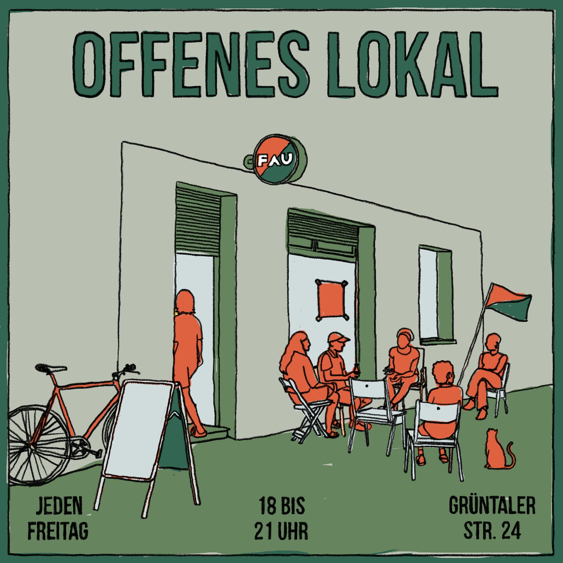 Offenes FAU-Lokal – jeden Freitag ab 18 Uhr: Ein sozialer Raum für alle!