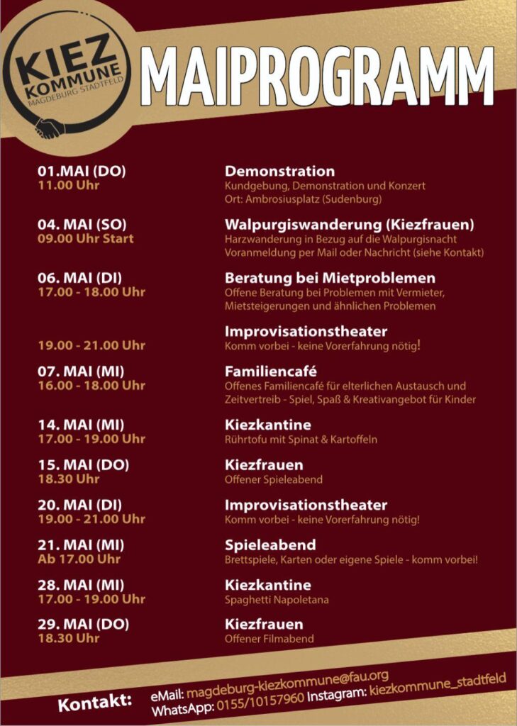 Maiprogramm der Kiezkommune
