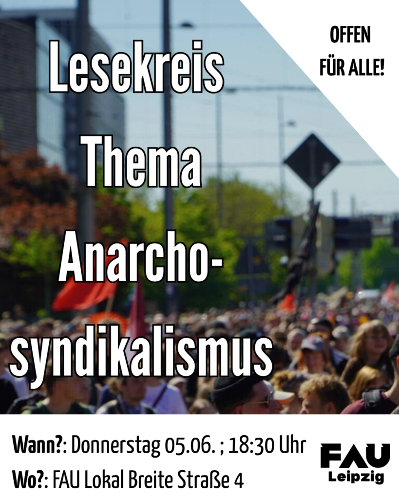 Lesekreis zum Thema Anarchosyndikalismus