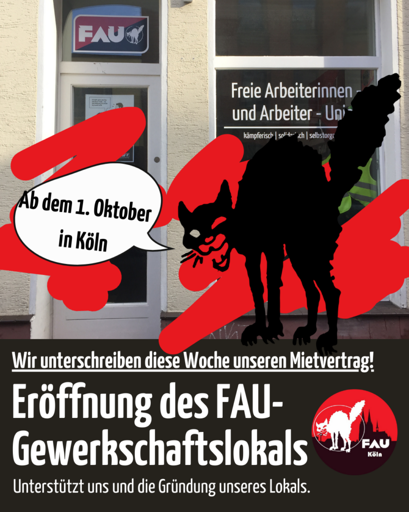 Neues FAU-Gewerkschaftslokal
