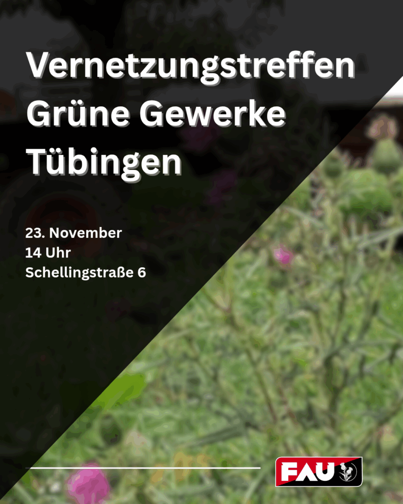 23.11.: Einladung zum Vernetzungstreffen Tübingen