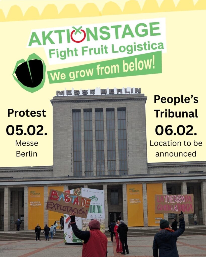 5.-6.2. Berlin: Proteste zur Fruit Logistica Messe 2026