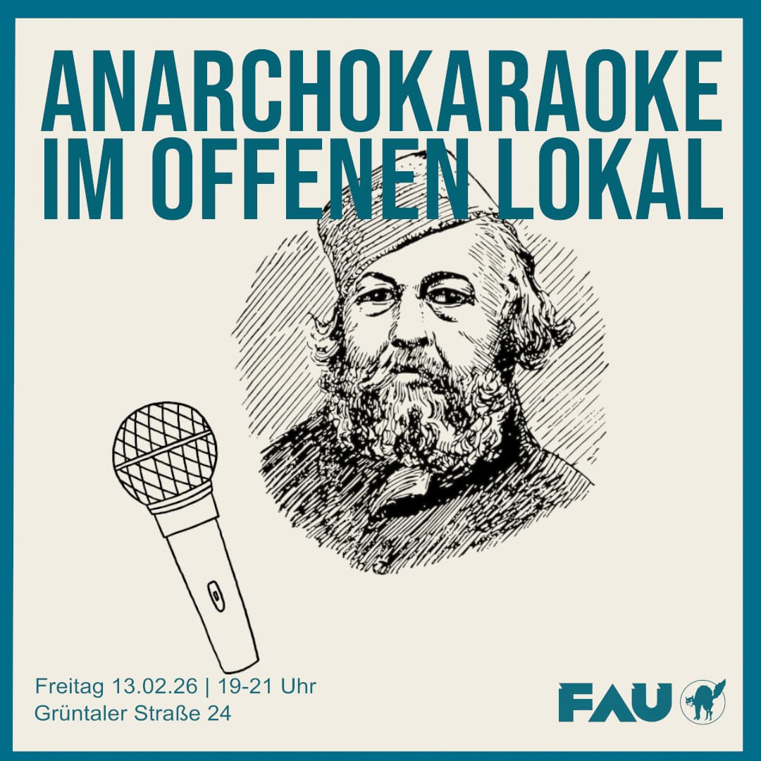 Anarchokaraoke im offenen Lokal