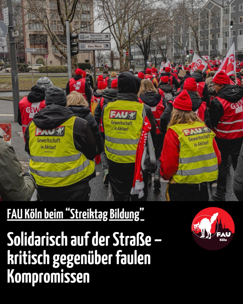 FAU Köln beim “Streiktag Bildung”