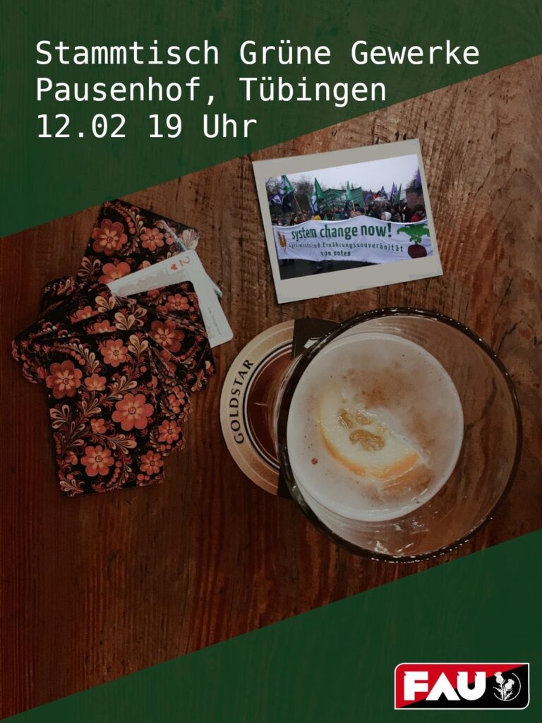 12.2., Tübingen: Austausch Grüne Gewerke
