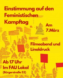 Feministische Aktionen um den 8. März in Dresden