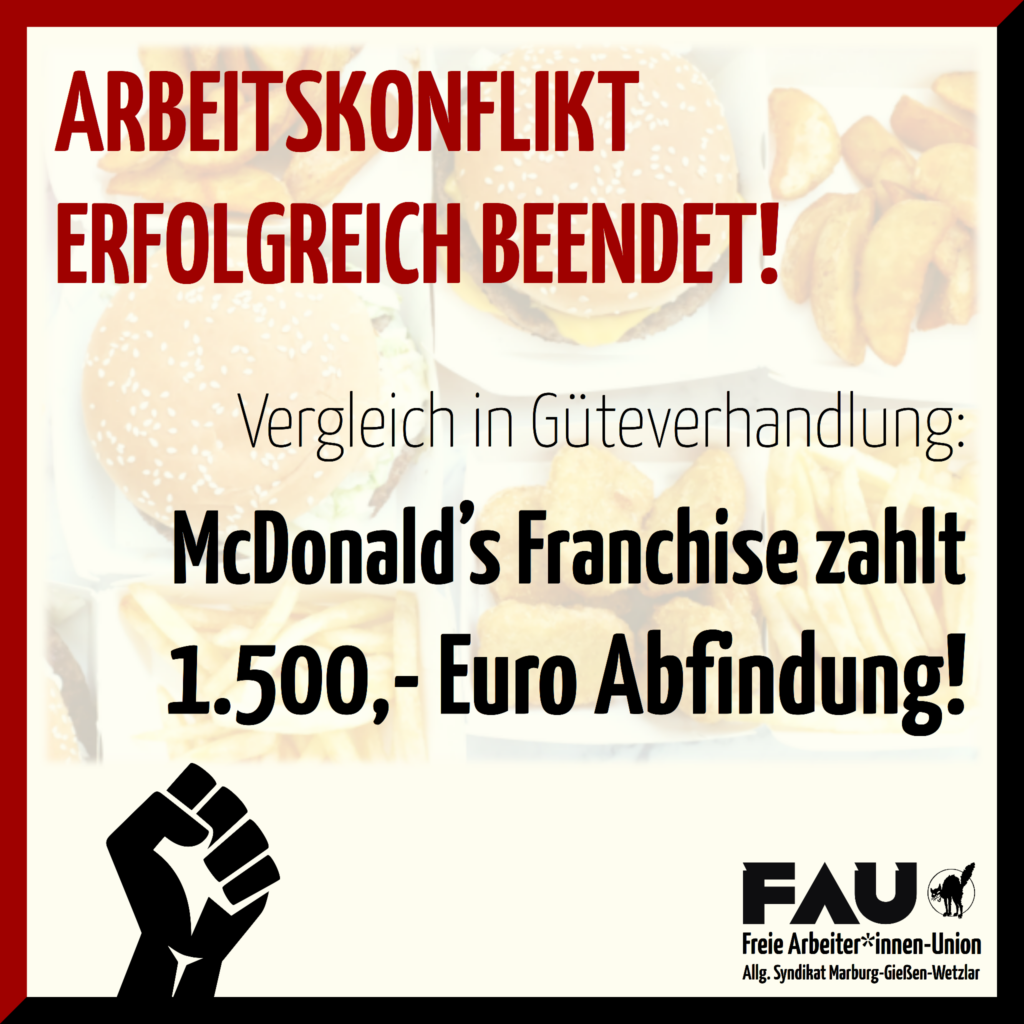Arbeitskonflikt erfolgreich beendet!