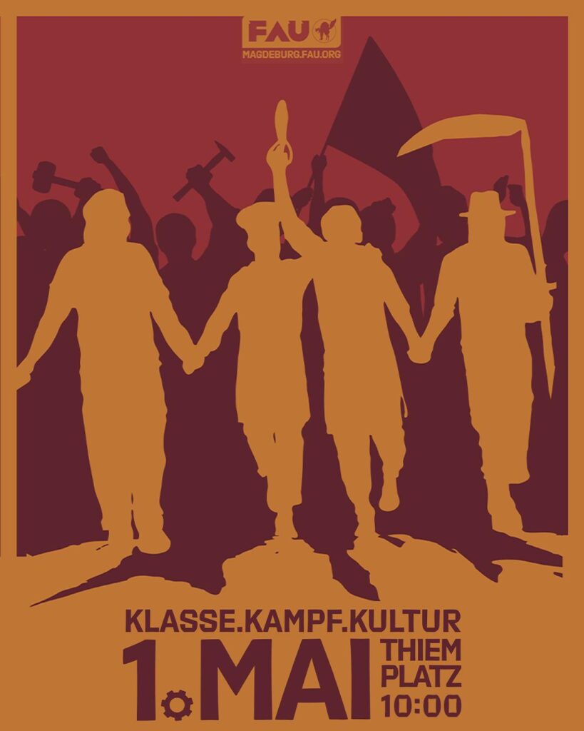 1. Mai Demonstration der FAU Magdeburg 2026