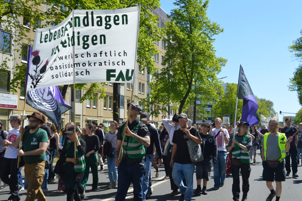 1. Mai: Grüngewerk im weltweiten Protest, Zusammenfassung, Fotos