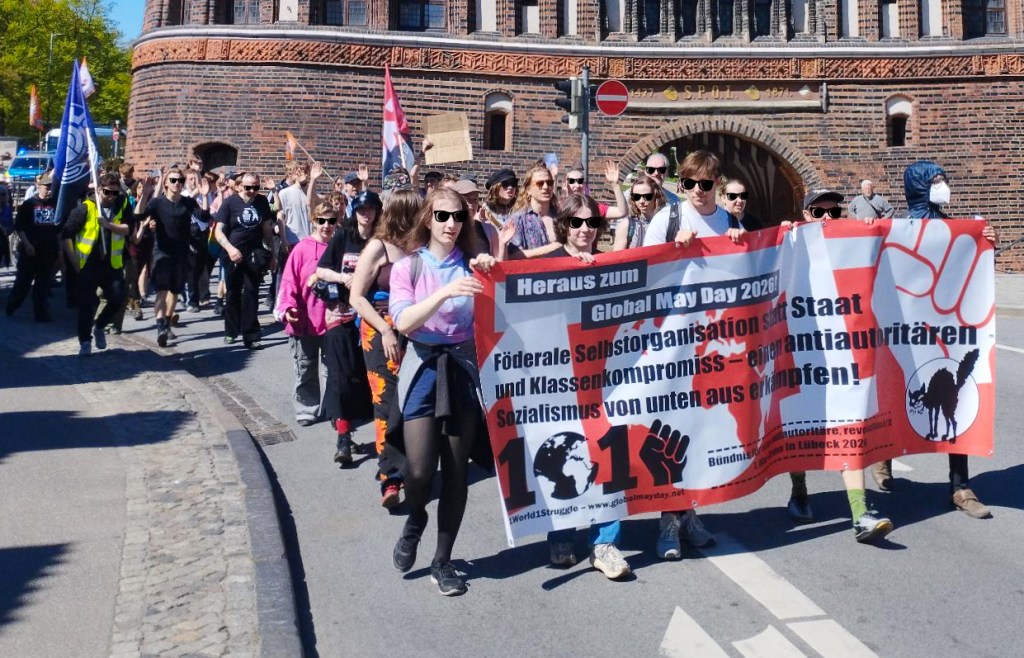 Antiautoritäre revolutionäre 1.Mai-Demo 2026 in Lübeck