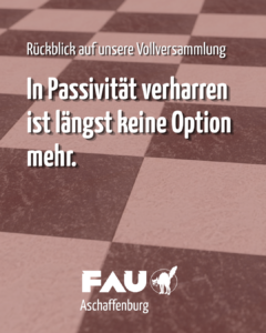 Kampagne in Vorbereitung