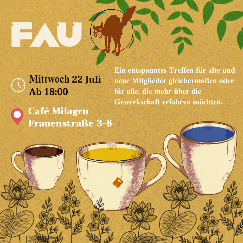Einladung zum Offenen FAU-Café am 22.07.