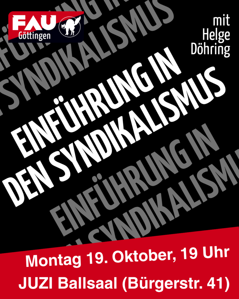 Einführung in den Syndikalismus mit Helge Döhring