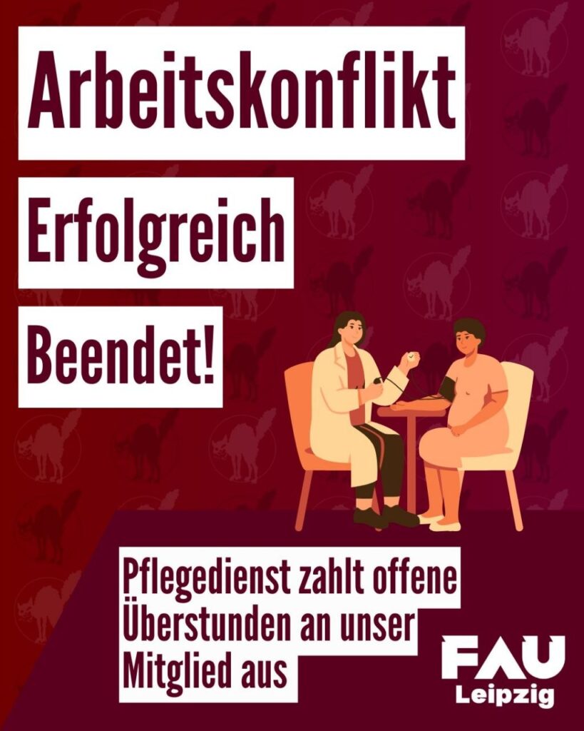 Pflegedienst zahlt offene Überstunden an unser Mitglied aus!