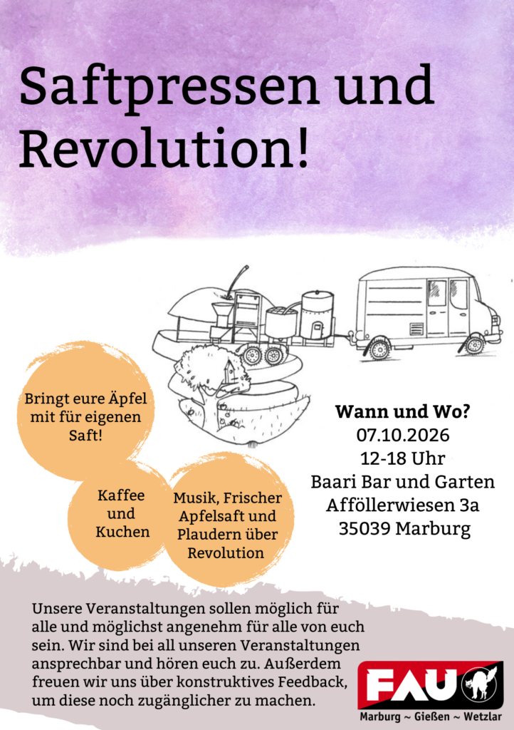Saftpressen und Revolution