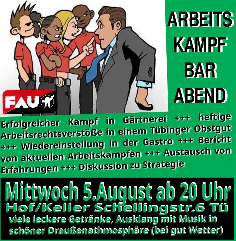 Arbeitskampf Hausbar