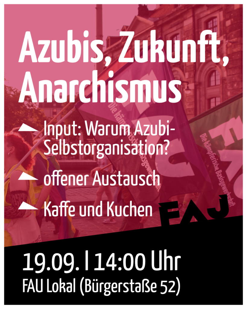 19.9: Input + Austausch – Warum die Jugend die Gewerkschaft braucht – und andersrum.