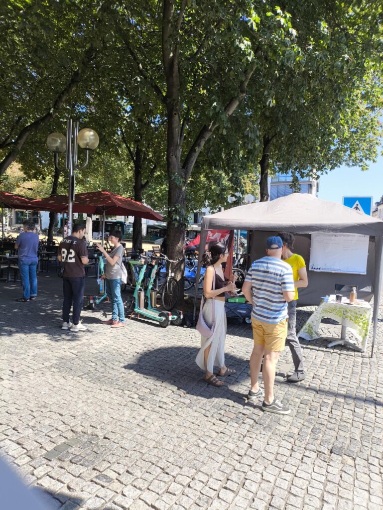 Es reicht! Sozialabbau stoppen! Unser Infostand zum FAU-Aktionstag in Bonn
